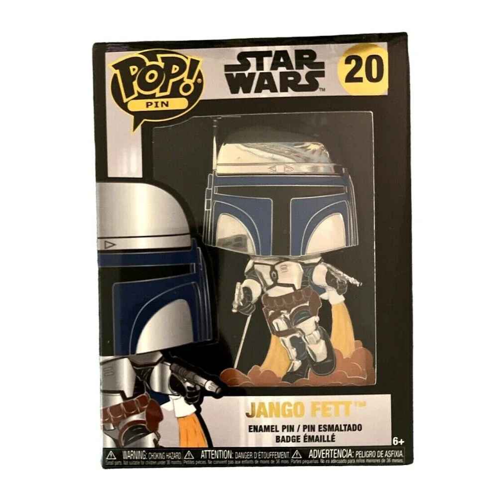 Pop! Star Wars Character Jango Fett Enamel Removable Stand Pin Badge #20